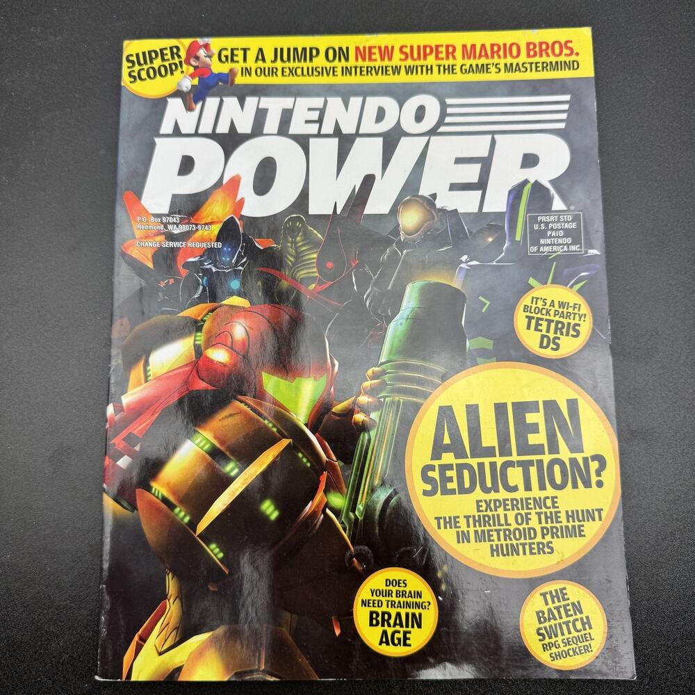 Nintendo Power Magazine Issue 178 April 2006 Metroid Prime Hunters New Super